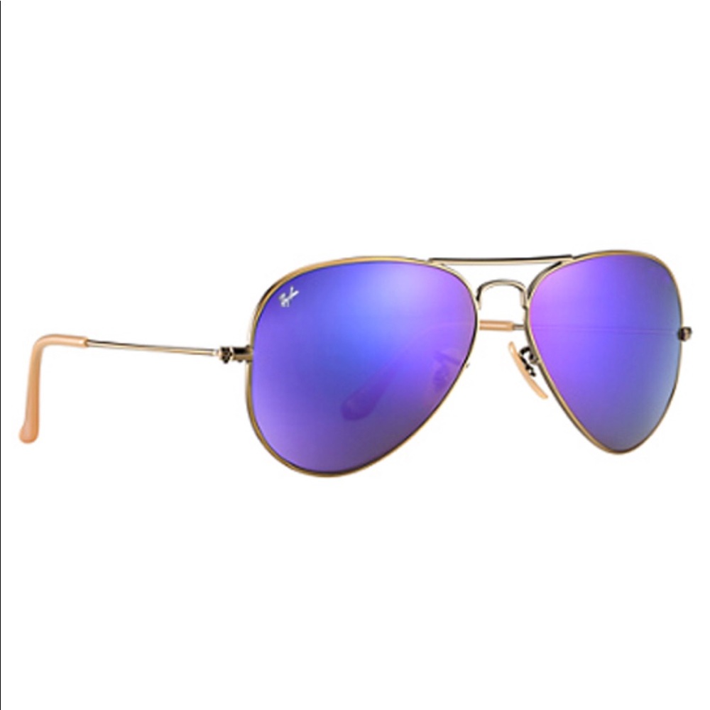 Purple Ray Ban Aviator Sunglasses